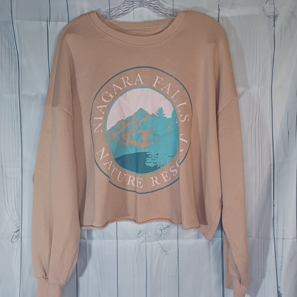 Grayson/Threads Niagra Falls cropped sweatshirt